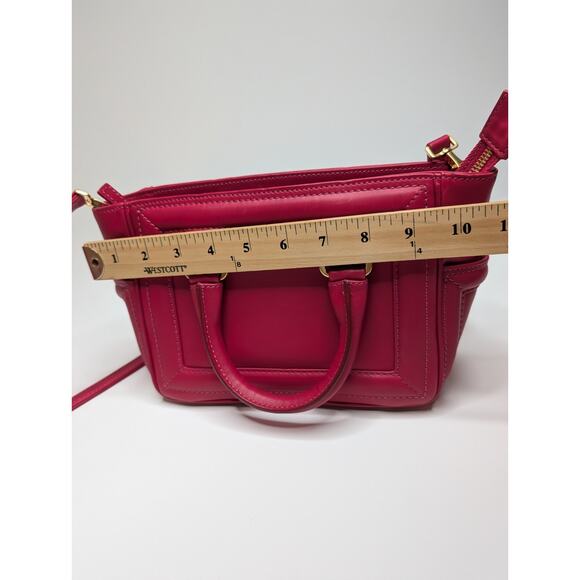 Aleksandra Badura Ladylike Mini Bag Calfskin Top-Handle Tote Bag Fuchsia - Picture 15 of 15